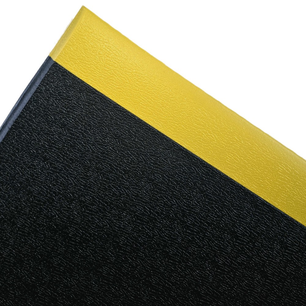 Obrázek produktu: Protiúnavová rohož Steinbock® ErgoSoft Strong, textura, 1vrstvá, ŠxD 600 x 1500 mm, černá/žlutá
