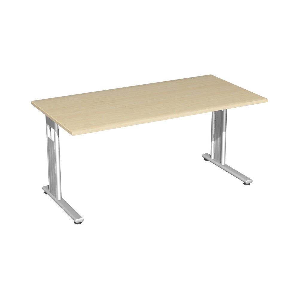 Obrázek produktu: Kancelářský psací stůl Lissabon, rám s nohou C, ŠxH 1600 x 800 mm, javor
