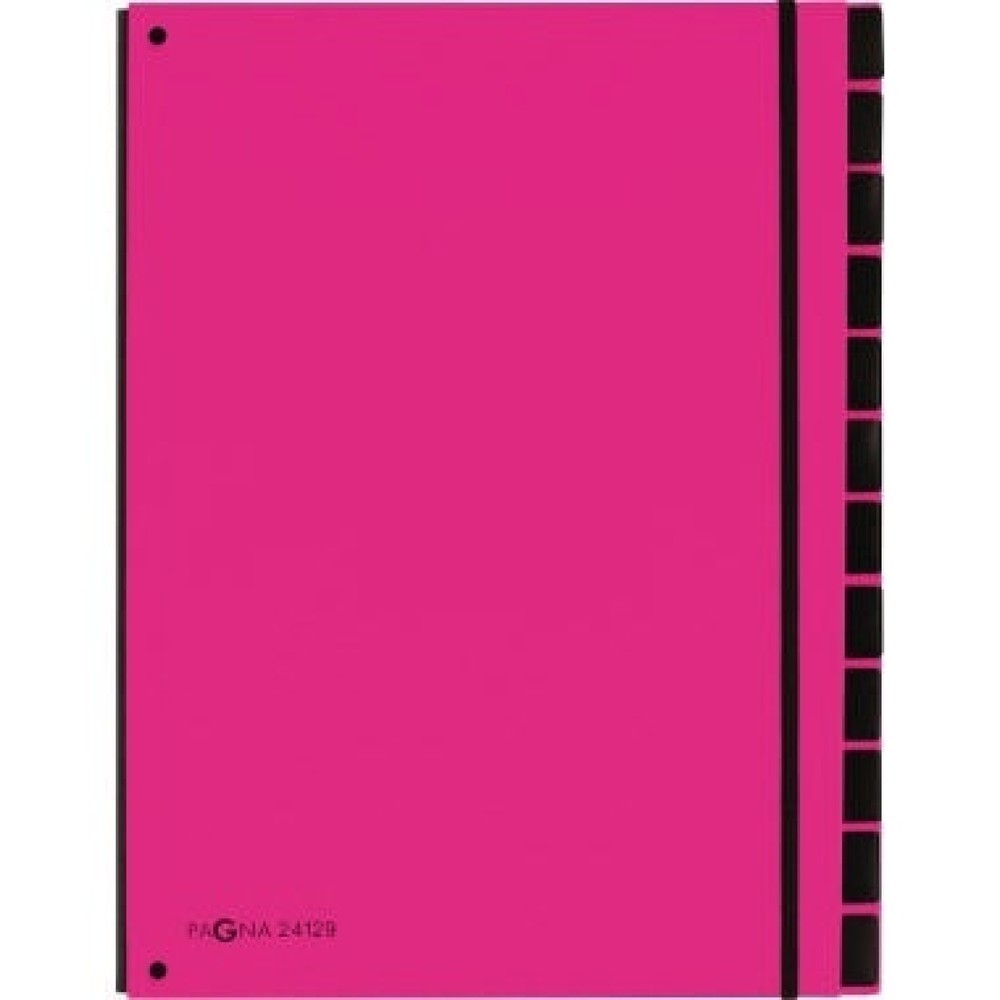 Produktabbildung Nr. 1: PAGNA Pultordner 24129-34 34x26,5x2cm 12Fächer dunkelrosa