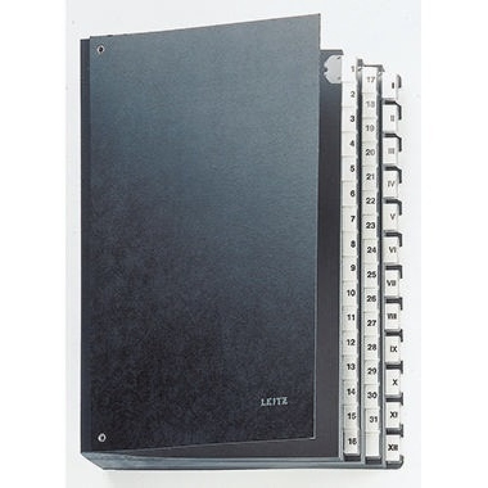 Produktabbildung: Leitz Pultordner 58440095 DIN A4 44Fächer Hartpappe schwarz