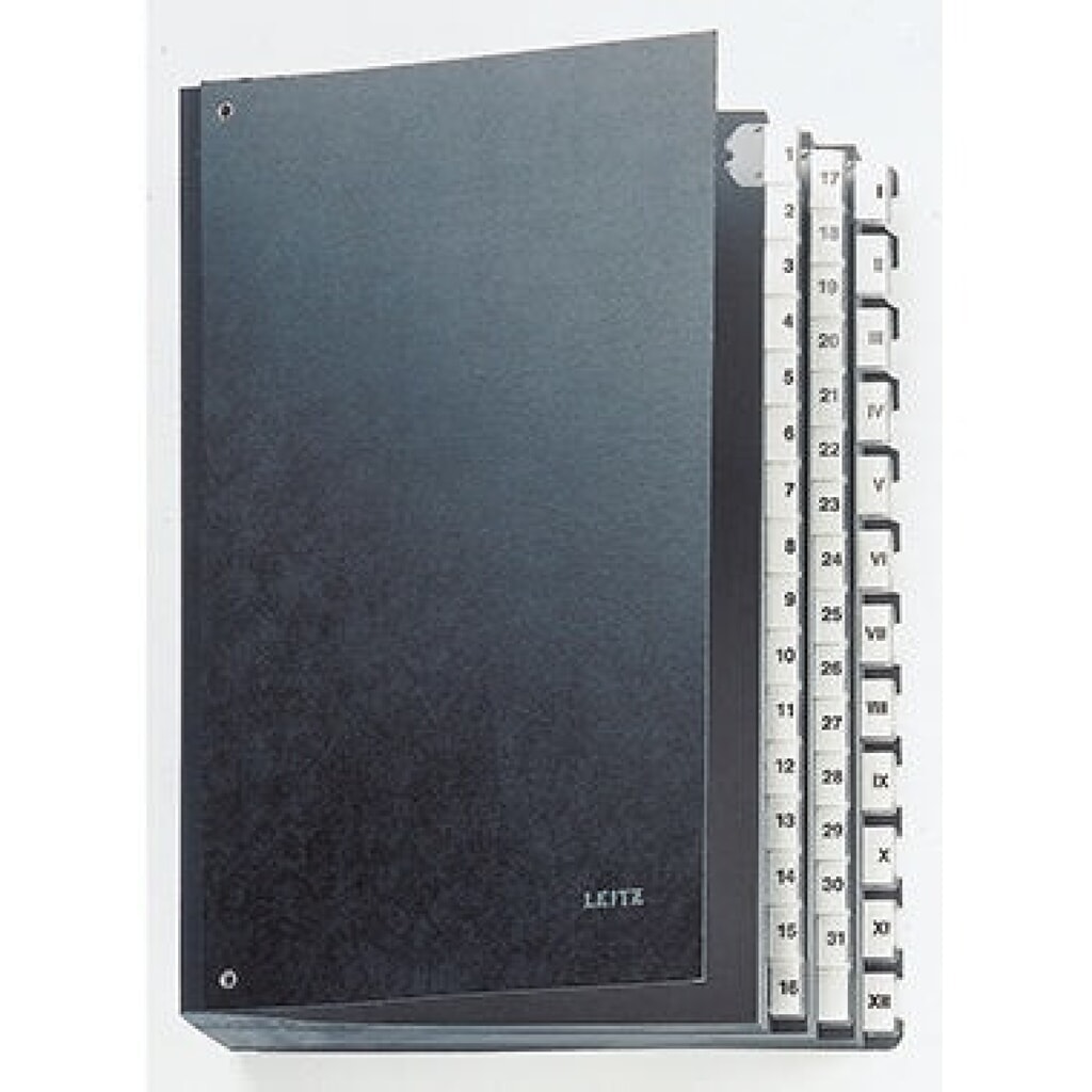 Produktabbildung: Leitz Pultordner 58440095 DIN A4 44Fächer Hartpappe schwarz