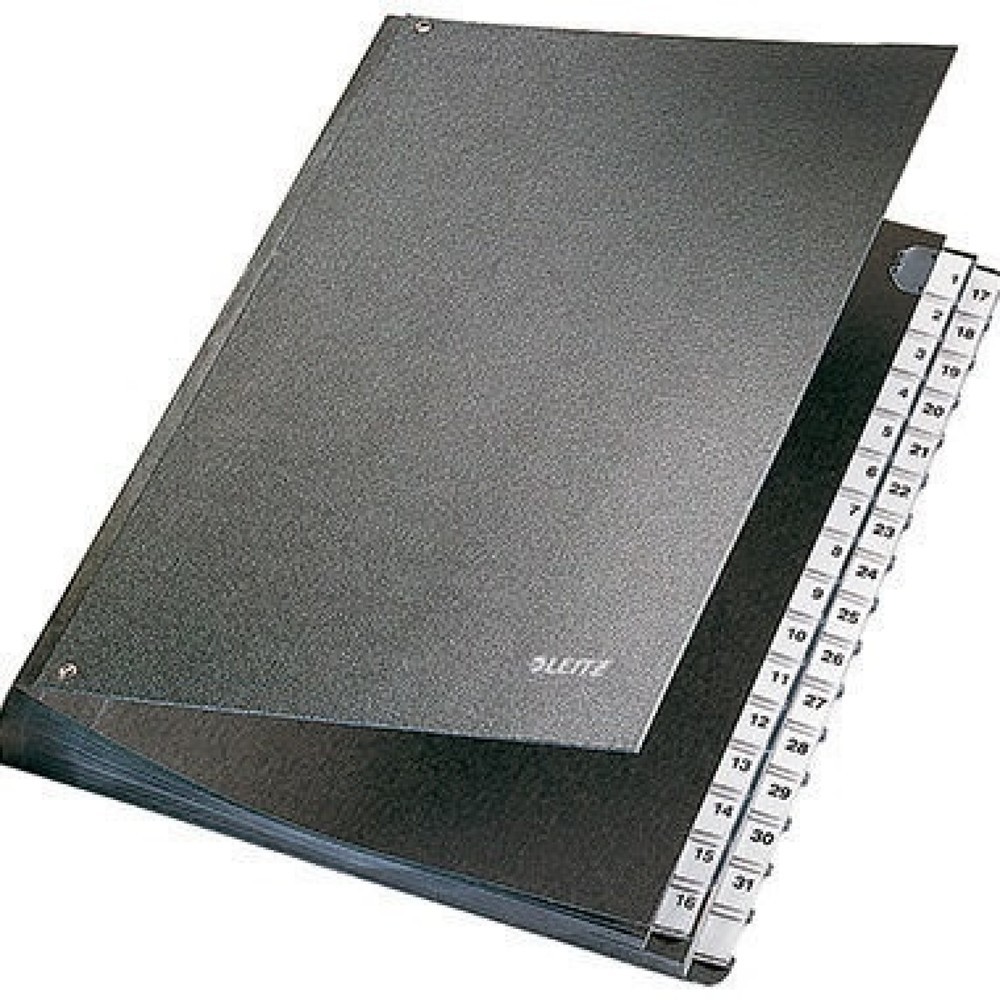 Produktabbildung: Leitz Pultordner 58310095 DIN A4 32Fächer Hartpappe schwarz
