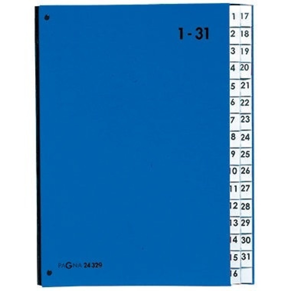 Produktabbildung: PAGNA Pultordner 24329-02 DIN A4 1-31 32Fächer Polypropylen bl