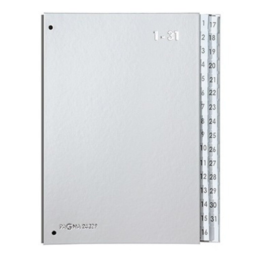 Produktabbildung: PAGNA Pultordner 24329-14 DIN A4 1-31 32Fächer Polyprpylen si