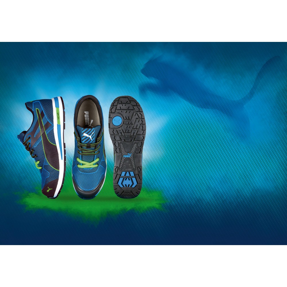 Produktabbildung Nr. 8: PUMA® Sicherheitshalbschuh Blaze Knit LOW S1P HRO SRC Größe 40, blau-kombiniert