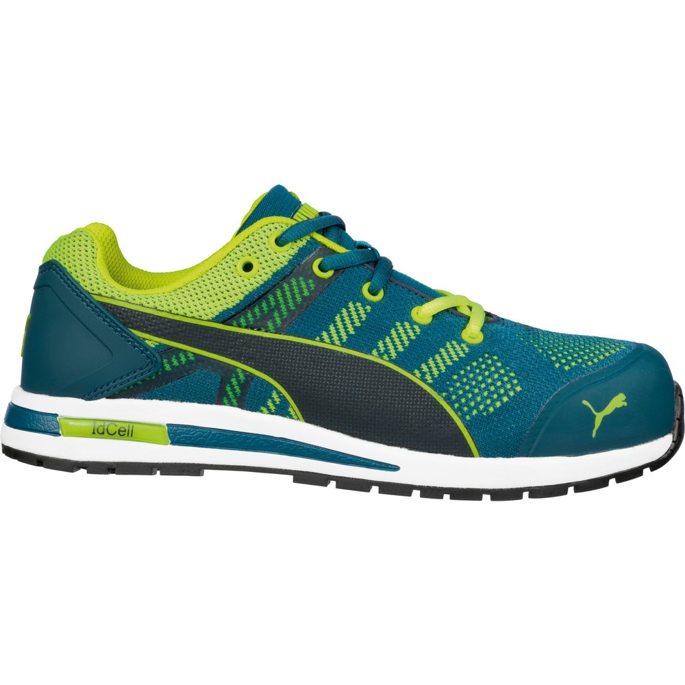 Produktabbildung: PUMA® Sicherheitshalbschuh Elevate Knit GREEN LOW S1P ESD HRO SRC Größe 39, blau/grün
