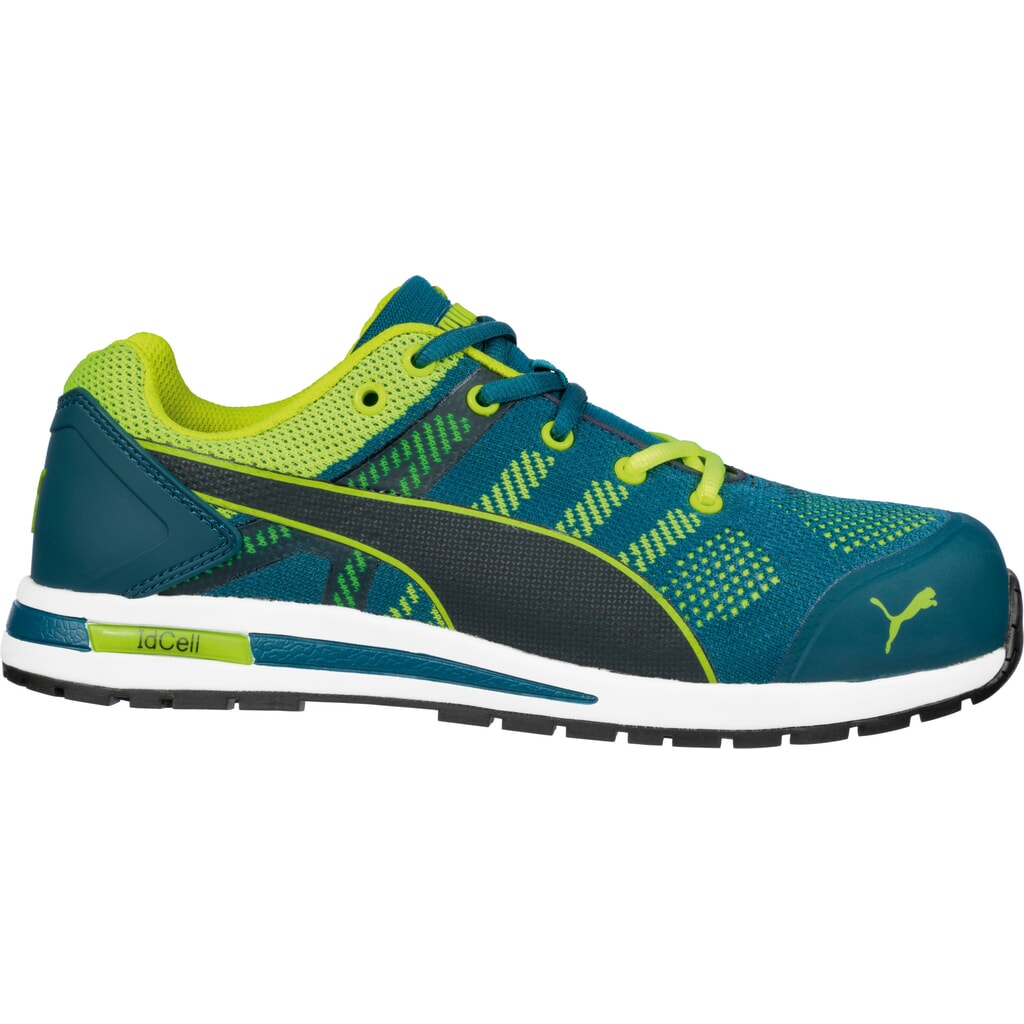 Produktabbildung: PUMA® Sicherheitshalbschuh Elevate Knit GREEN LOW S1P ESD HRO SRC Größe 39, blau/grün