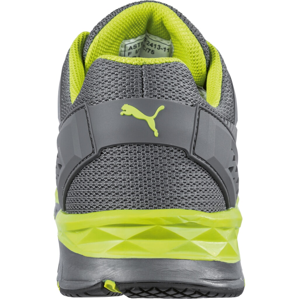 PUMA® Sicherheitshalbschuh Fuse Motion 2.0 GREEN LOW S1P ESD HRO SRC Größe 42, grau/grün Produktabbildung Nr. 2: PUMA® Sicherheitshalbschuh Fuse Motion 2.0 GREEN LOW S1P ESD HRO SRC Größe 42, grau/grün