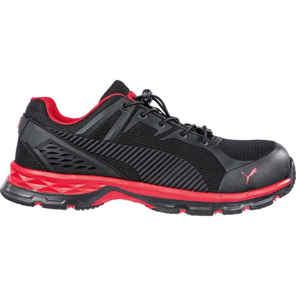 Produktabbildung: PUMA® Sicherheitshalbschuh Fuse Motion 2.0 RED LOW S1P ESD HRO SRC Größe 39, schwarz/rot