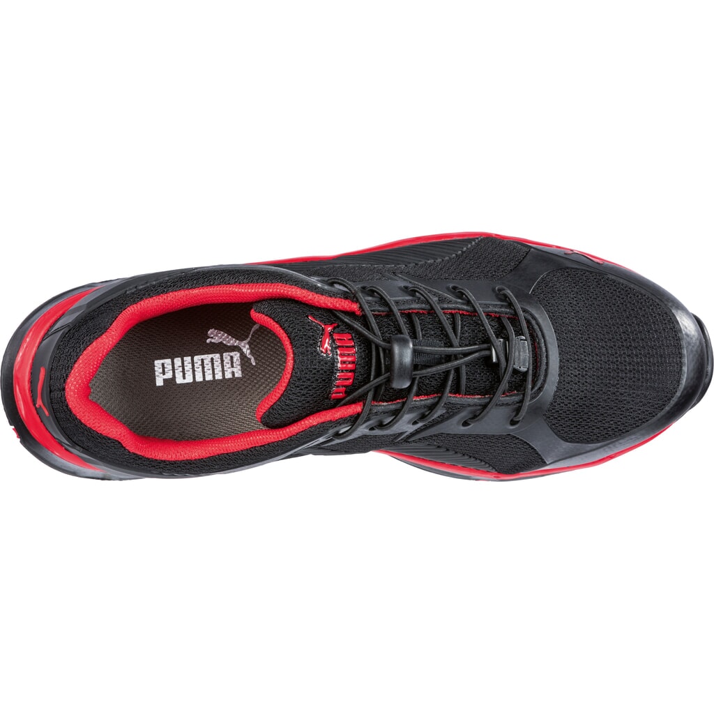 PUMA® Sicherheitshalbschuh Fuse Motion 2.0 RED LOW S1P ESD HRO SRC Größe 42, schwarz/rot Produktabbildung Nr. 6: PUMA® Sicherheitshalbschuh Fuse Motion 2.0 RED LOW S1P ESD HRO SRC Größe 42, schwarz/rot