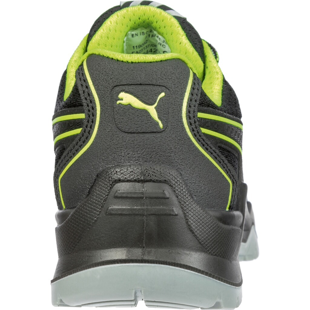 Produktabbildung Nr. 2: PUMA® Sicherheitshalbschuh Fuse TC GREEN LOW S1P ESD SRC Größe 49, schwarz/grün