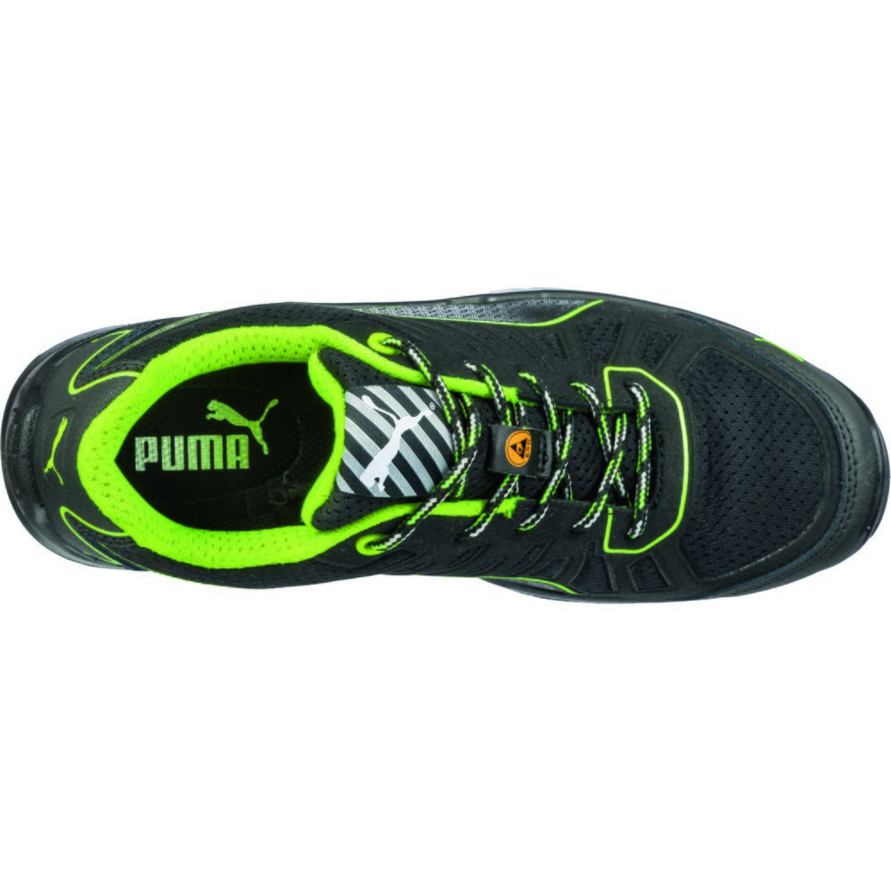 Produktabbildung Nr. 6: PUMA® Sicherheitshalbschuh Fuse TC GREEN LOW S1P ESD SRC Größe 49, schwarz/grün