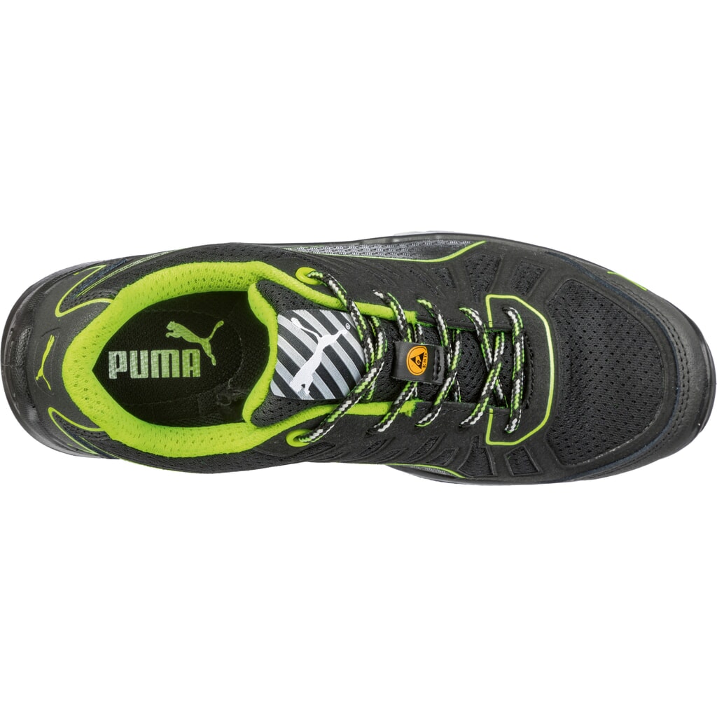 Produktabbildung Nr. 6: PUMA® Sicherheitshalbschuh Fuse TC GREEN LOW S1P ESD SRC Größe 49, schwarz/grün