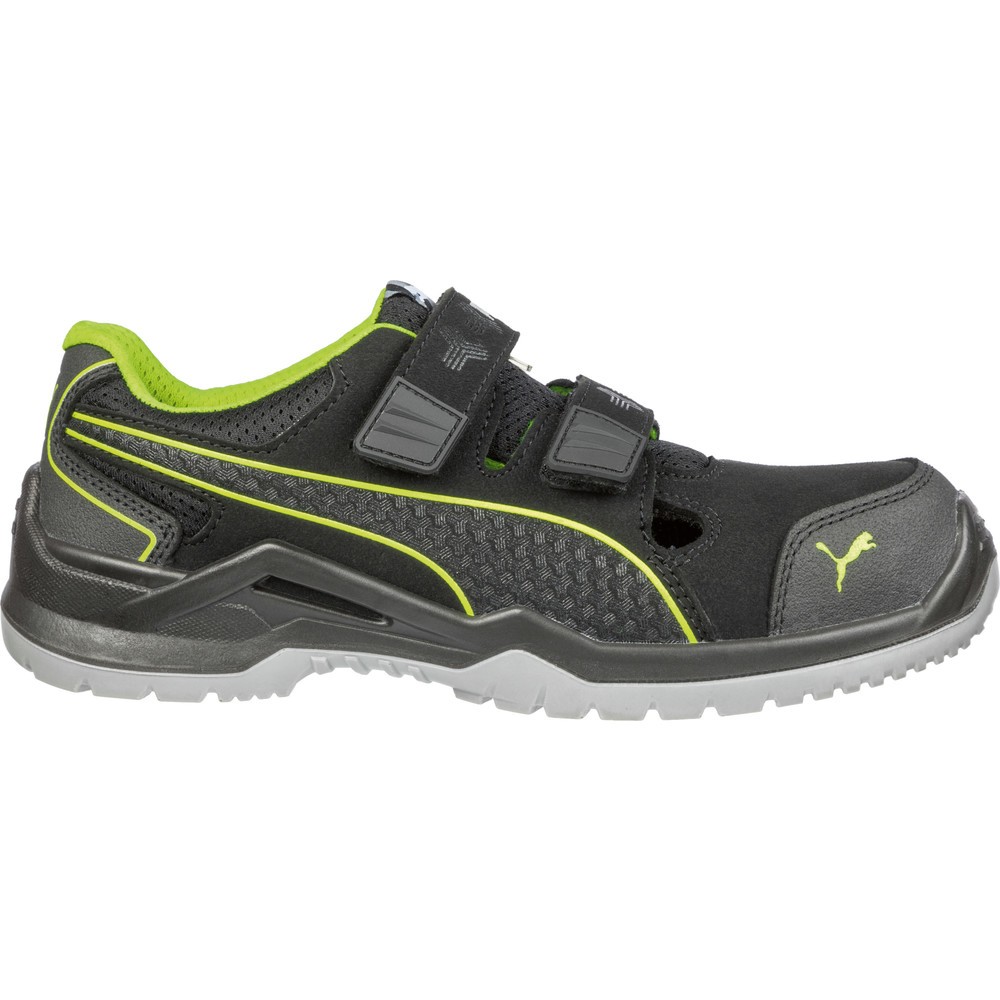 Produktabbildung: PUMA® Sicherheitshalbschuh Neodyme GREEN LOW S1P ESD SRC Größe 48, schwarz/grün