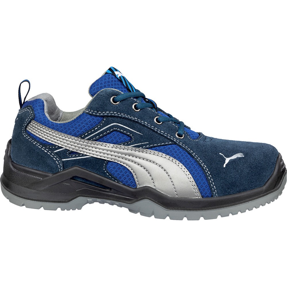 Produktabbildung: PUMA® Sicherheitsschuh OMNI BLUE LOW S1P SRC, blau/silber, Größe 43
