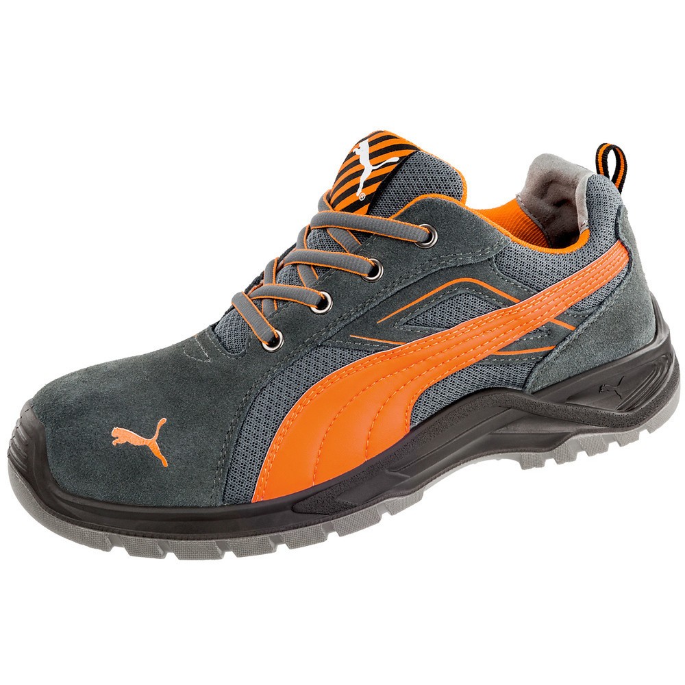 Produktabbildung: PUMA® Sicherheitsschuh OMNI ORANGE LOW S1P SRC, grau/orange, Größe 43