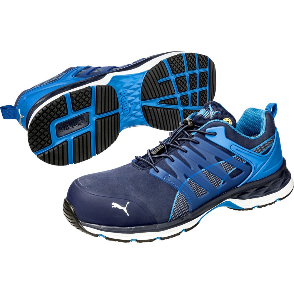 Produktabbildung Nr. 5: PUMA® Sicherheitsschuh VELOCITY 2.0 BLUE LOW S1P ESD HRO SRC, blau, Größe 38