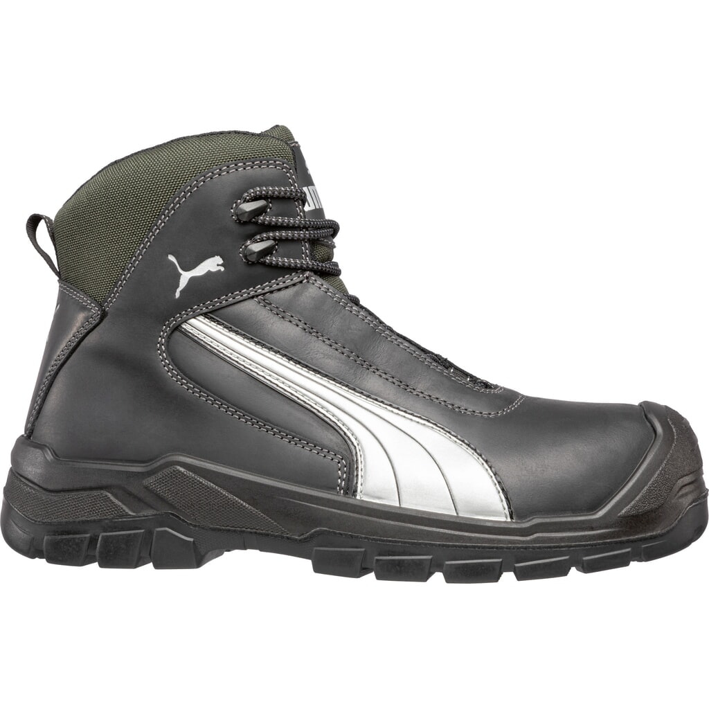 PUMA® Sicherheitsstiefel Cascades MID S3 HRO SRC Größe 42, schwarz/grau Produktabbildung: PUMA® Sicherheitsstiefel Cascades MID S3 HRO SRC Größe 42, schwarz/grau