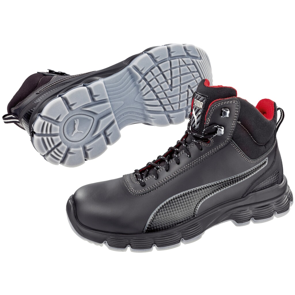 Produktabbildung Nr. 4: PUMA® Sicherheitsstiefel CONDOR BLACK MID S3 ESD SRC Größe 39, schwarz/grau