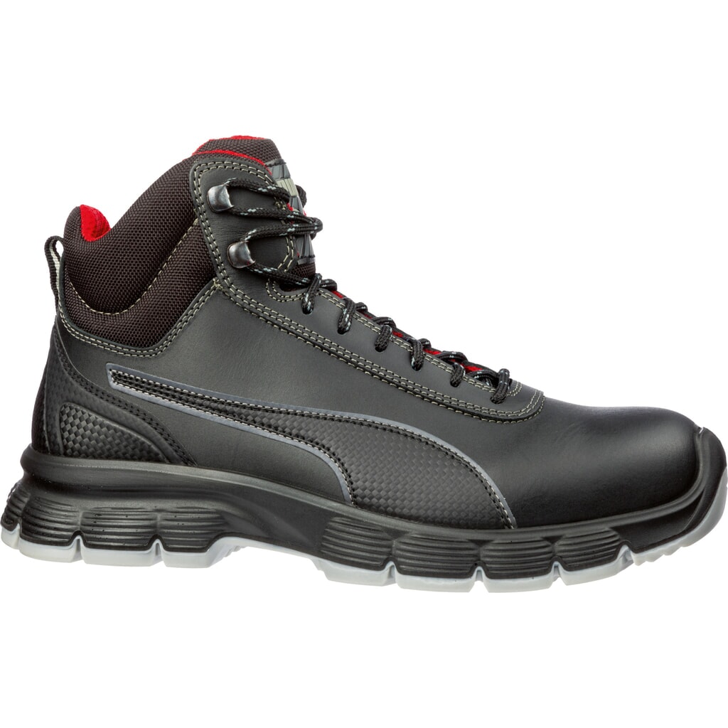 PUMA® Sicherheitsstiefel CONDOR BLACK MID S3 ESD SRC Größe 39, schwarz/grau Produktabbildung: PUMA® Sicherheitsstiefel CONDOR BLACK MID S3 ESD SRC Größe 39, schwarz/grau