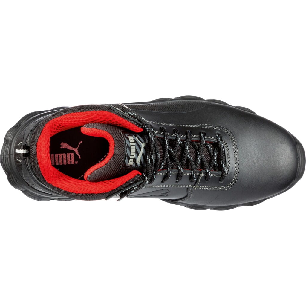 PUMA® Sicherheitsstiefel CONDOR BLACK MID S3 ESD SRC Größe 39, schwarz/grau Produktabbildung Nr. 6: PUMA® Sicherheitsstiefel CONDOR BLACK MID S3 ESD SRC Größe 39, schwarz/grau