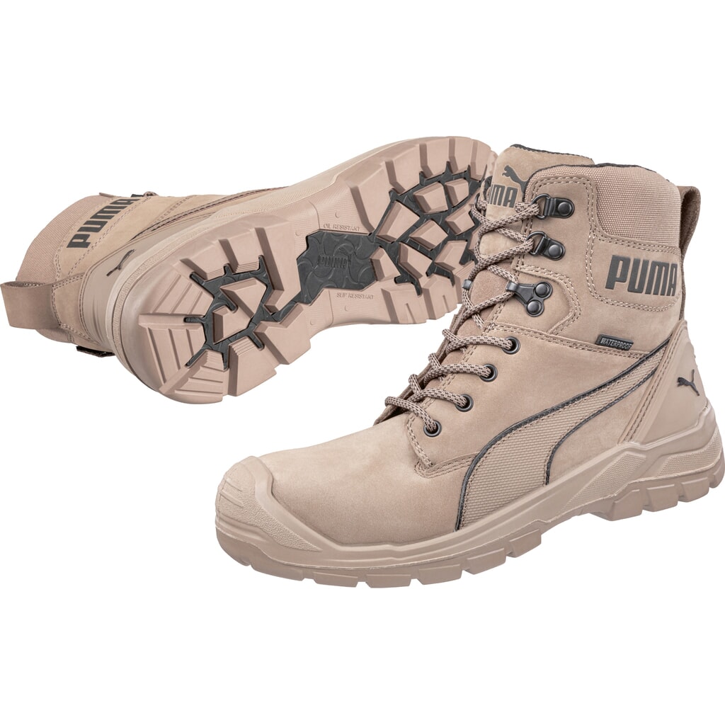 PUMA® Sicherheitsstiefel Conquest STONE HIGH S3 HRO SRC Größe 47, stone Produktabbildung Nr. 3: PUMA® Sicherheitsstiefel Conquest STONE HIGH S3 HRO SRC Größe 47, stone
