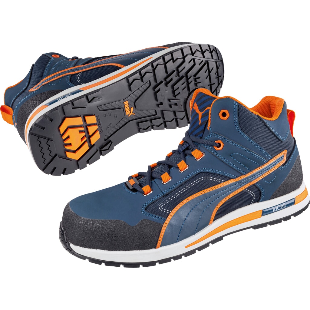 Produktabbildung Nr. 4: PUMA® Sicherheitsstiefel Crosstwist MID S3 HRO SRC Größe 39, blau/orange