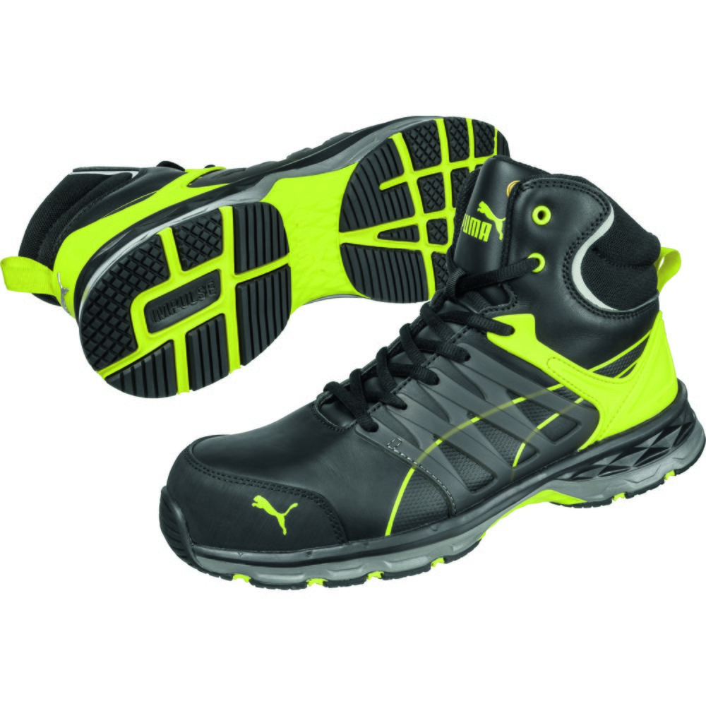 Produktabbildung Nr. 2: PUMA® Sicherheitsstiefel Velocity 2.0 YELLOW MID S3 ESD HRO SRC Größe 39, schwarz/gelb