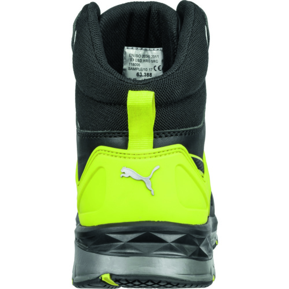 Produktabbildung Nr. 3: PUMA® Sicherheitsstiefel Velocity 2.0 YELLOW MID S3 ESD HRO SRC Größe 39, schwarz/gelb