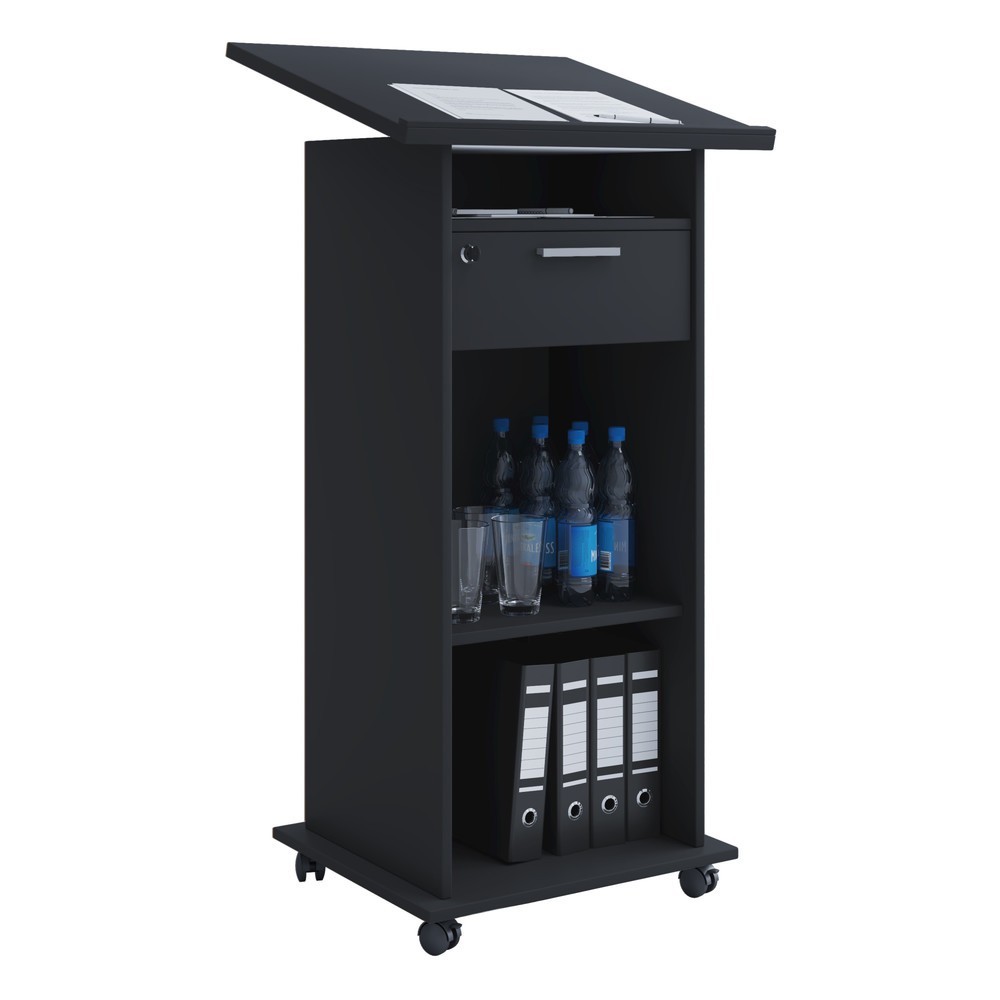 Imagen del producto: Atril rodante VCM Melta, negro