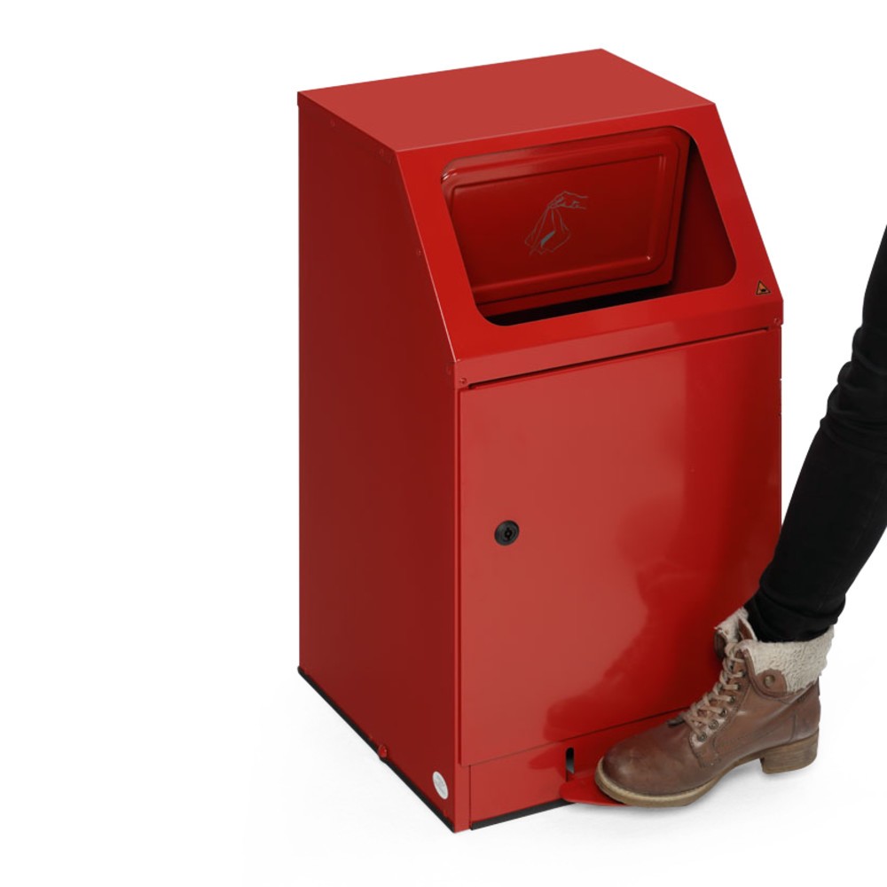 Produktabbildung Nr. 2: VAR® Putzwollkasten, mit Pedal für Einwurfklappe