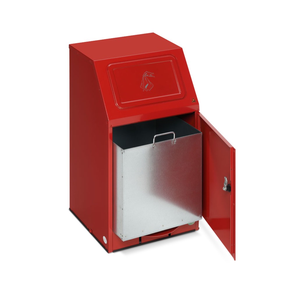 Produktabbildung Nr. 3: VAR® Putzwollkasten, mit Pedal für Einwurfklappe