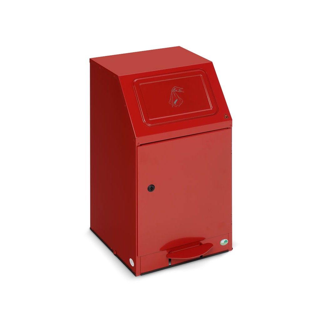 Produktabbildung Nr. 4: VAR® Putzwollkasten, mit Pedal für Einwurfklappe
