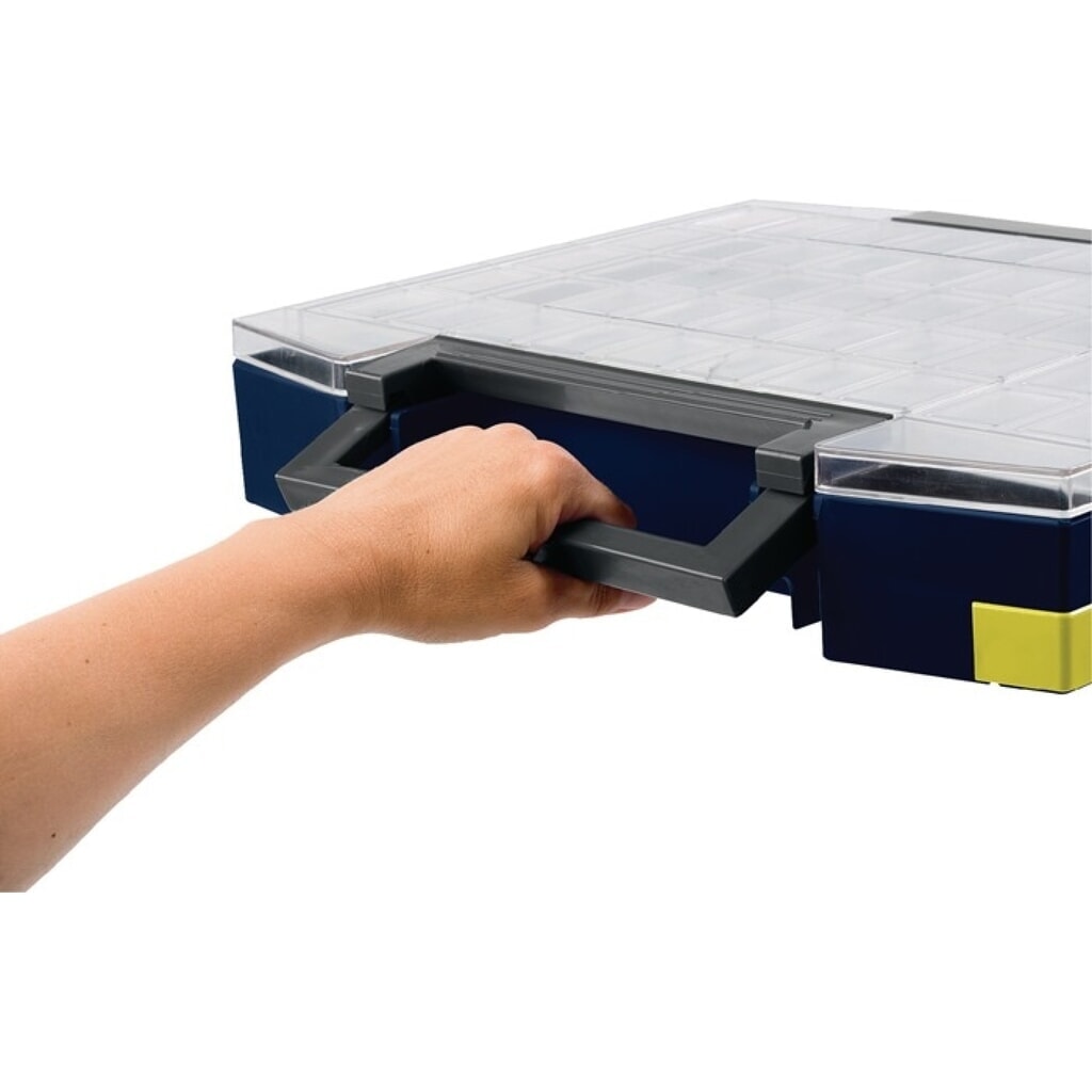 raaco Sortimentskoffer boxxser, 9 Fächer mit Profilraster, B241xT225xH55mm Produktabbildung Nr. 4: raaco Sortimentskoffer boxxser, 9 Fächer mit Profilraster, B241xT225xH55mm