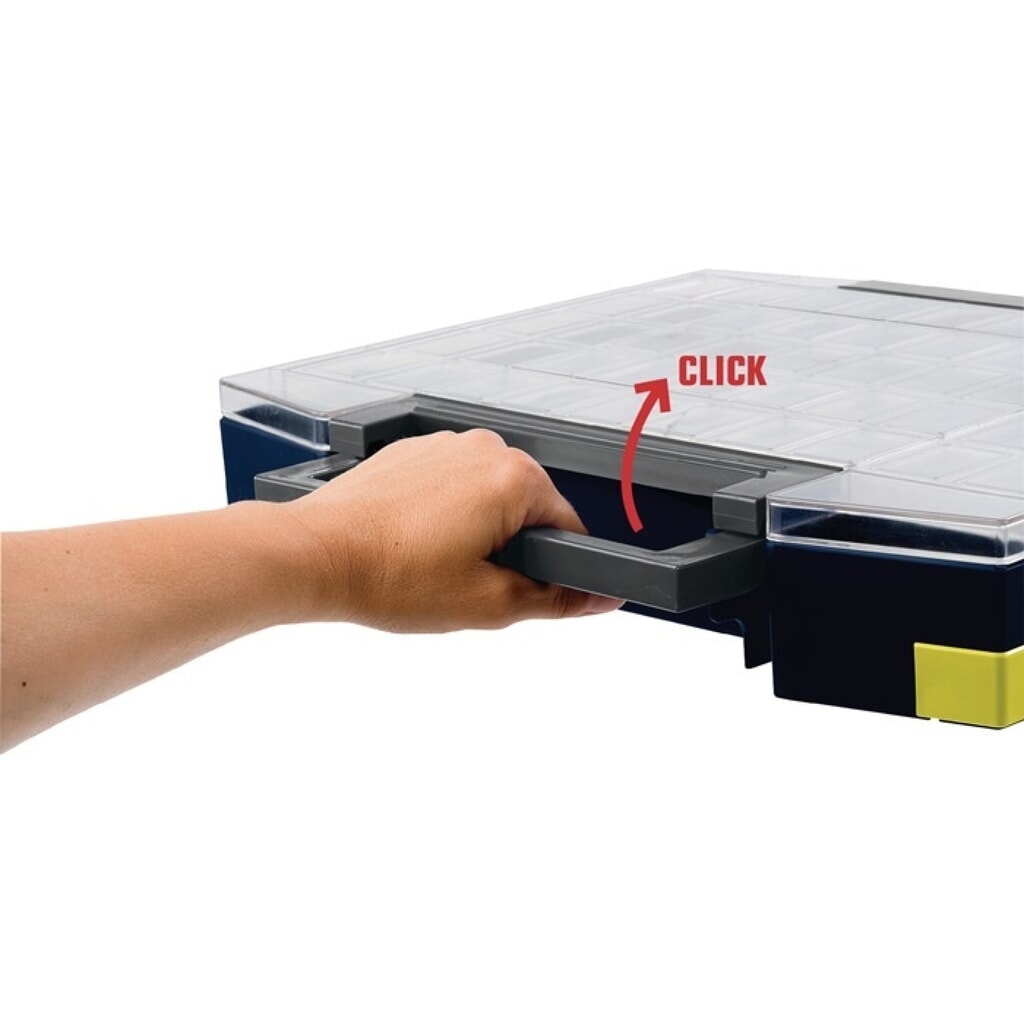 raaco Sortimentskoffer boxxser, 9 Fächer mit Profilraster, B241xT225xH55mm Produktabbildung Nr. 5: raaco Sortimentskoffer boxxser, 9 Fächer mit Profilraster, B241xT225xH55mm