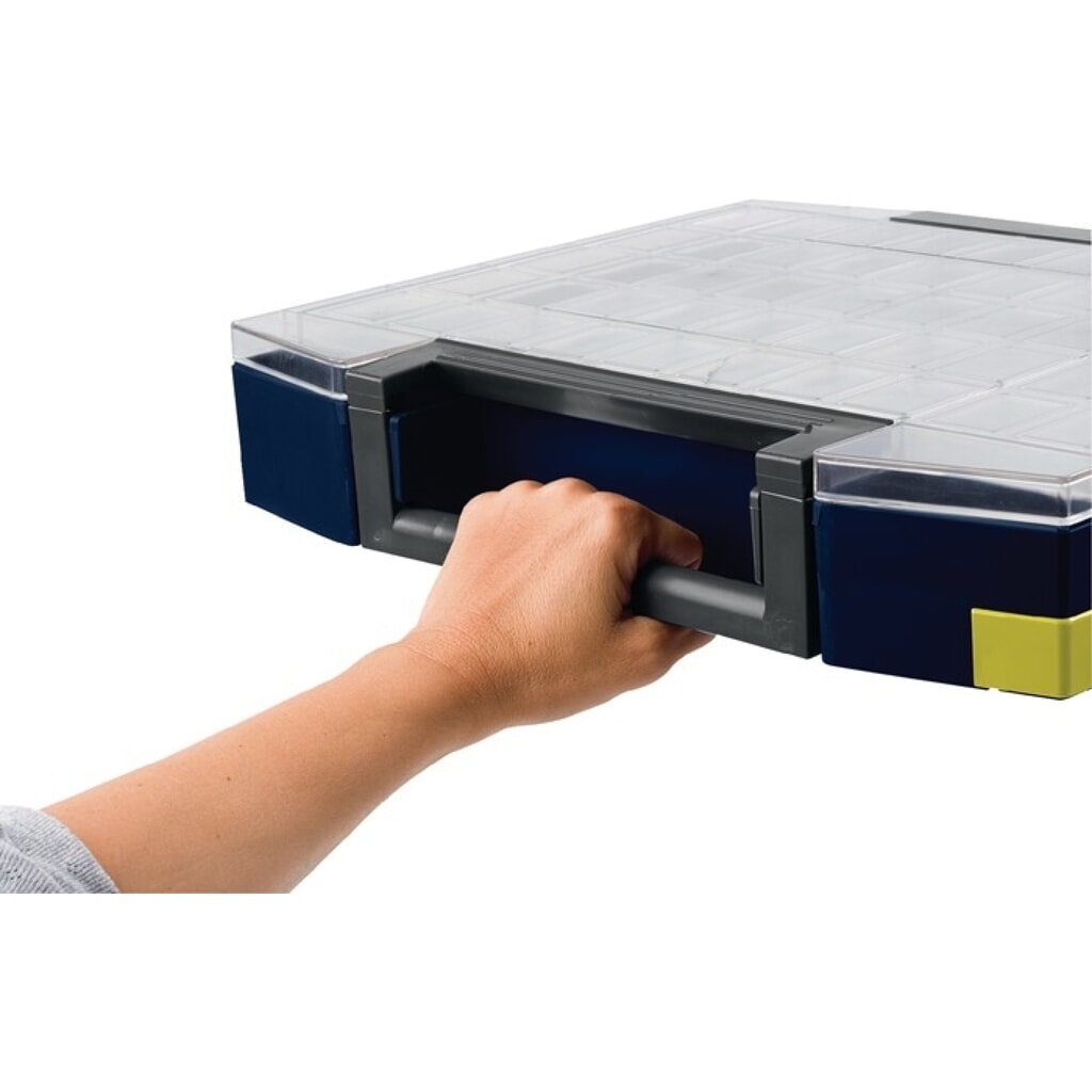 raaco Sortimentskoffer boxxser, 9 Fächer mit Profilraster, B241xT225xH55mm Produktabbildung Nr. 6: raaco Sortimentskoffer boxxser, 9 Fächer mit Profilraster, B241xT225xH55mm