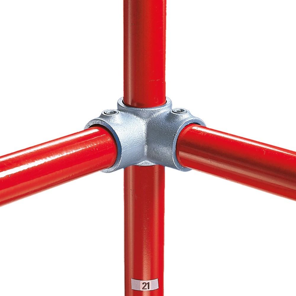 Illustration du produit: Raccord d’angle à 90° avec passage, Ø extérieur du tube 26,9 mm