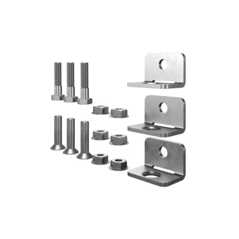 N° de l'image du produit 2 : Accessoires TROAX® pour raccords d’angle pour système de parois de séparation grillagées, pour cloisons de séparation d’entrepôt, 3 pces/UV.