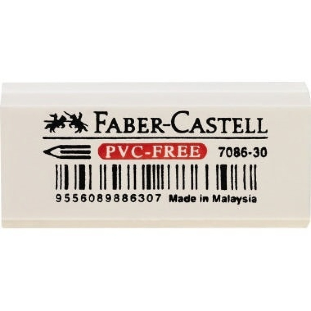 Produktabbildung: Faber-Castell Radierer 7086-30 188730 18x12x41mm Kunststoff weiß