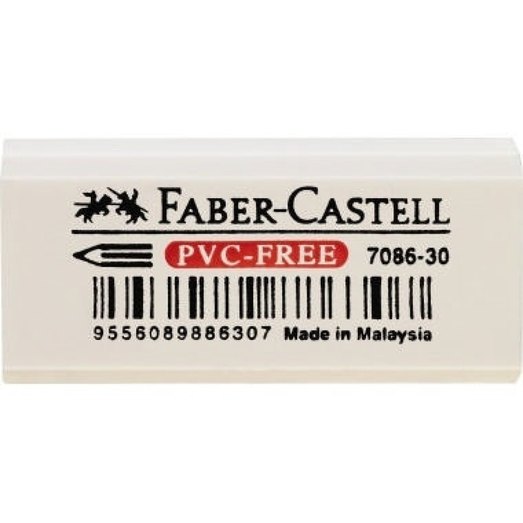 Produktabbildung: Faber-Castell Radierer 7086-30 188730 18x12x41mm Kunststoff weiß