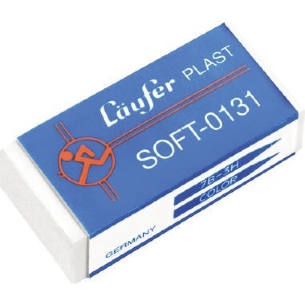 Produktabbildung: Läufer Radierer Plast Soft 01310 41x19x12mm