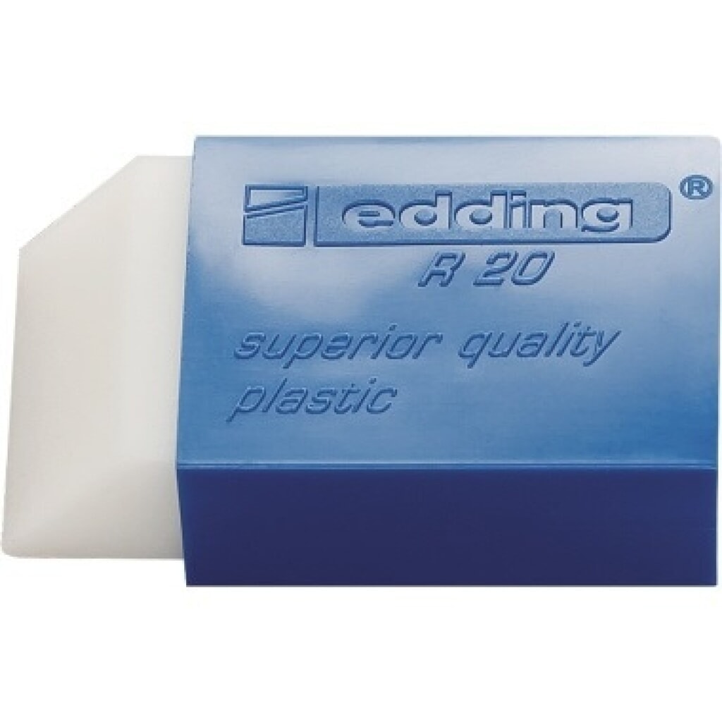 Produktabbildung: edding Radierer R 20 4-R20 Kunststoff transparent