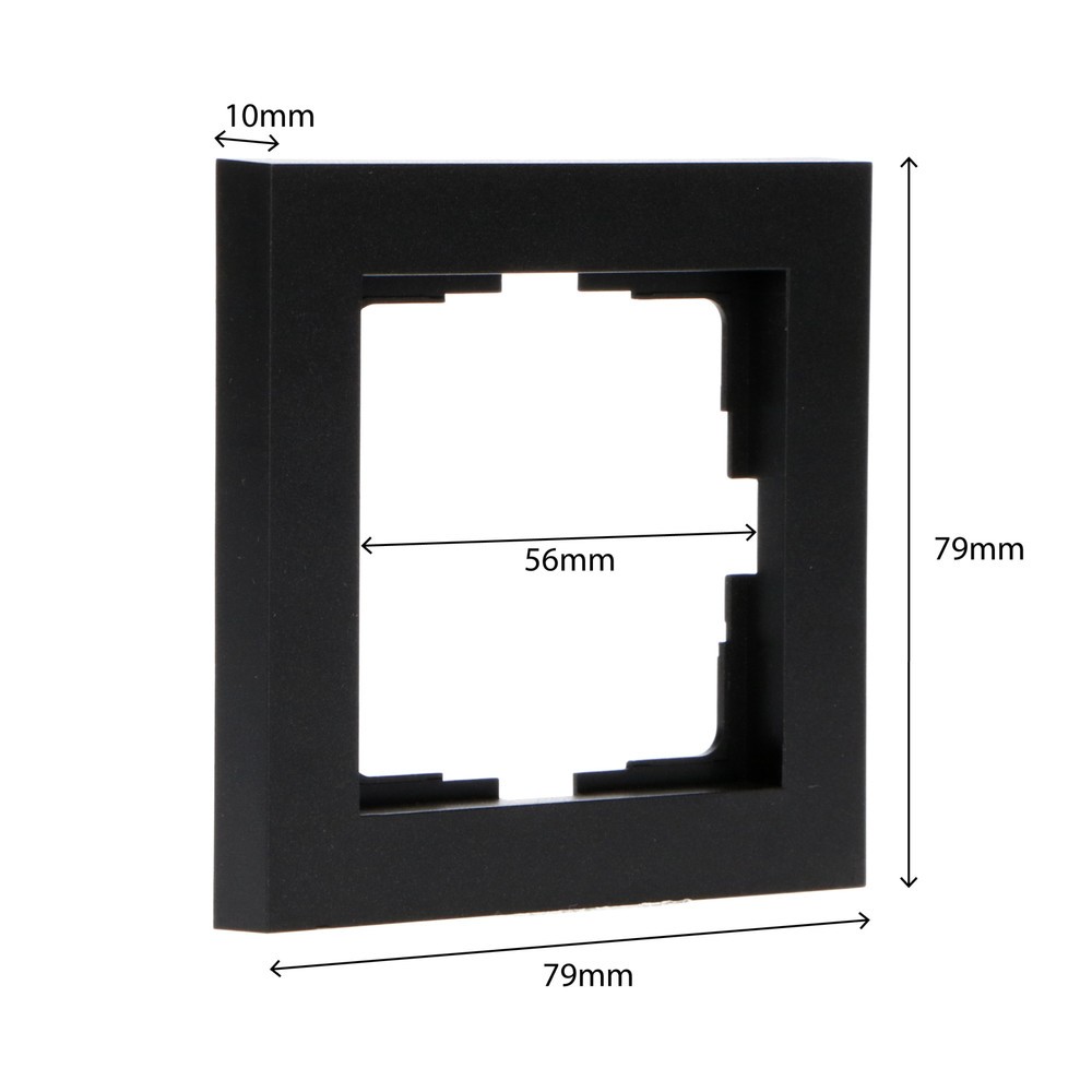 Produktabbildung Nr. 5: Rahmen - 55x55mm - mattschwarz