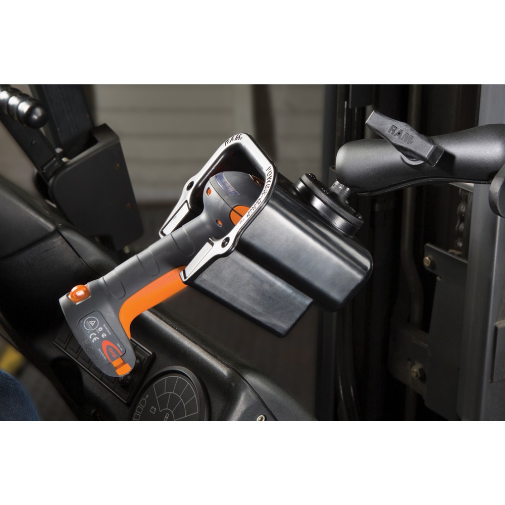 Produktabbildung Nr. 3: RAM Mounts Power Grip Universal Scanner-Halteschale (Verbundstoff), AMPS-Anbindung, Schrauben-Set, im Polybeutel