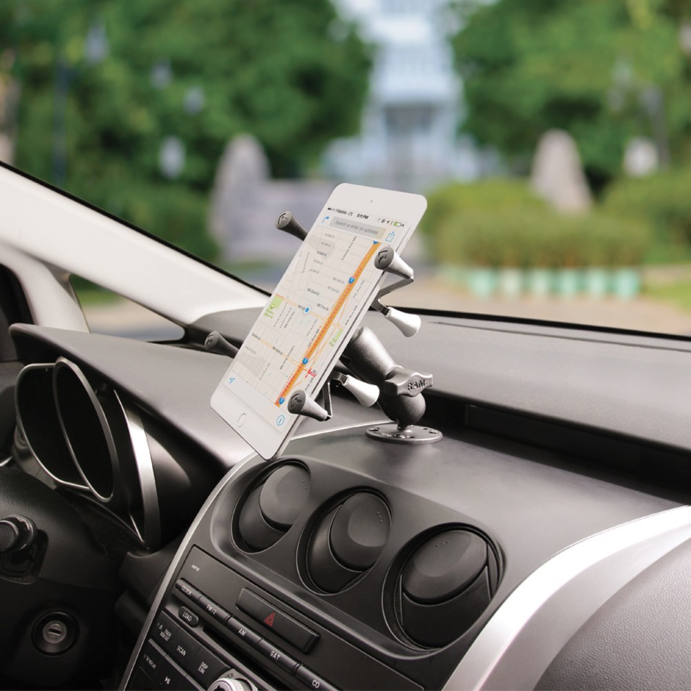 Produktabbildung Nr. 3: RAM Mounts X-Grip Aufbauhalterung für Tablets (7 Zoll), B-Kugel (1 Zoll), runde Basisplatte (AMPS), mittlerer Verbindungsarm