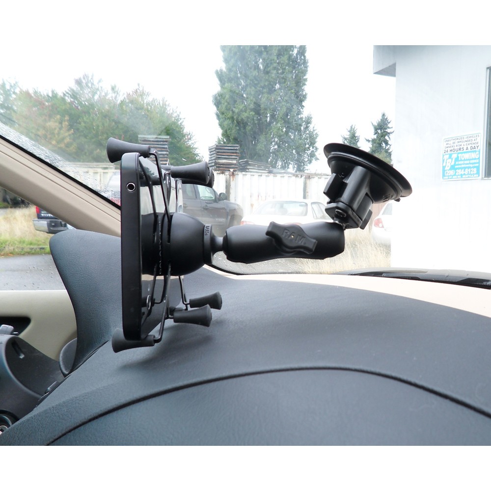 Produktabbildung Nr. 3: RAM Mounts X-Grip Saugfuss-Halterung für Tablets (7 Zoll), B-Kugel (1 Zoll), mittlerer Verbindungsarm