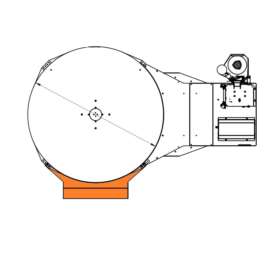 Illustration du produit: Rampe d'accès courte pour enrouleur de palette PS SuperFLAT, Ø 1 650 mm, larges 800 mm