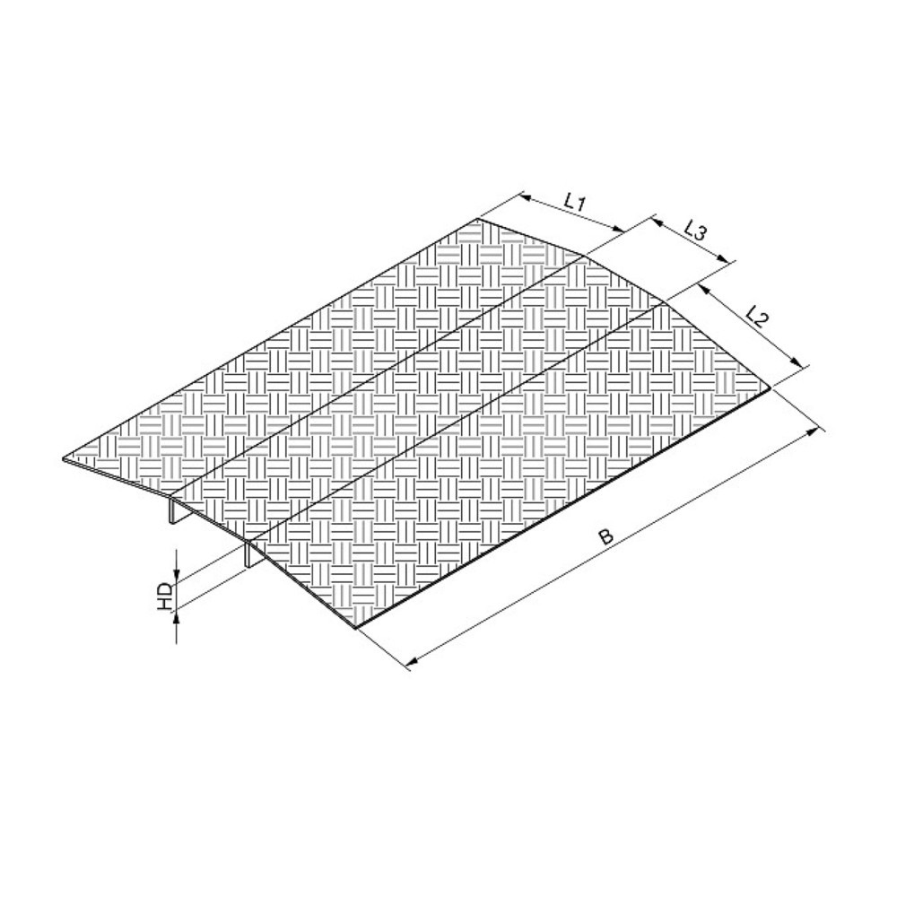 N° de l'image du produit 4 : Rampe de seuil, capacité de charge 300 kg, l x L 700 x 500 mm