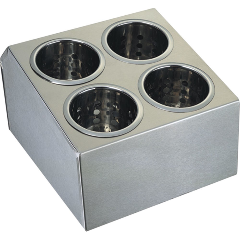 Illustration du produit: Range-couverts Stalgast en acier inoxydable, pour 4 carquois à couverts