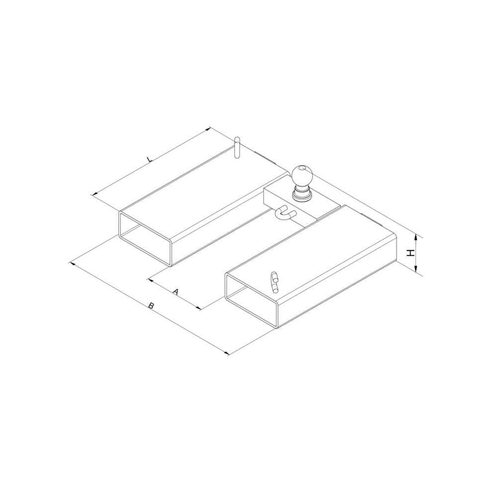 Productafbeelding nr. 2: Rangeerhulp Eichinger® voor aanhangwagens met kogelkoppeling / auto-aanhangwagens, zuiver oranje